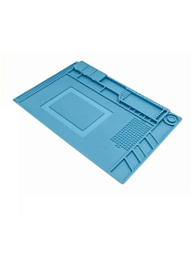 Коврик для радиомонтажных работ MaYuan S-160 (45*30 см, силиконовый, жаропрочный, с ячейками)